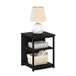 Furinno Camnus Modern Living bijzettafel, Americano/Zwart