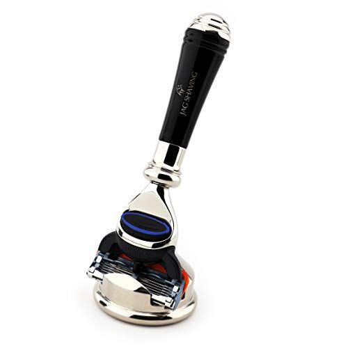 Jag Shaving Luxe 5 Edge Cartridge Compatibel Razor + Houder Hoge Kwaliteit Super Resilient Hars Handvat Heren Scheren Gift voor Hem