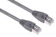 RS PRO Ethernetkabel Cat.5e, 10m, grijze patchkabel, A RJ45 U/FTP stekker, B RJ45