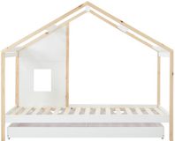 Vente-unique Hutbed hout wit 90 x 190 cm