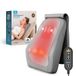 COMFIER Shiatsu massageapparaat met warmte, 4D kneedrugmassageapparaat, spierpijnverlichting voor nek, rug, benen, cadeaus voor mannen en vrouwen, grijs