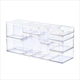 Bocaux Boîte de conservation avec couvercle - 24 pièces - 0,5 L à 2,25 L - Blanc transparent