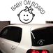Familiestickers Baby on board girl autosticker