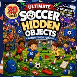 Ultimate Soccer Hidden Objects Activity Book for Kids Ages 6-9