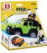 B0FHQBFH5K Bburago Jeep Wrangler Unlimited Sound & Light Groen 13cm