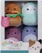 Squishmallows Micromallows Pluche Knuffels 6,5 cm 4 Stuks Set
