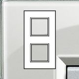Legrand BTLNA4802M2KG Living Light vierkant bord 2 x 2 modules ijsgrijs