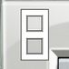 Legrand BTLNA4802M2KG Living Light vierkant bord 2 x 2 modules ijsgrijs