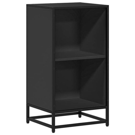 vidaXL Boekenkast - 40x35x76 cm - Bewerkt Hout - Zwart