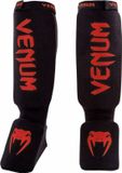 Venum Kontact Scheenbeschermers Zwart Rood - XL