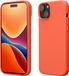kwmobile Case voor iPhone 15 - Slank TPU-Hoesje met Zachte Afwerking - In levendig koraal