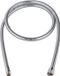 Metalflex 46174000 Tuyau de douche - Tuyau de douche flexible et durable - 99 cm - Plastique - Chrome, Nickel brossé, Noir mat