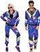 W Finidi Trainingspak disco blauw jaren 80