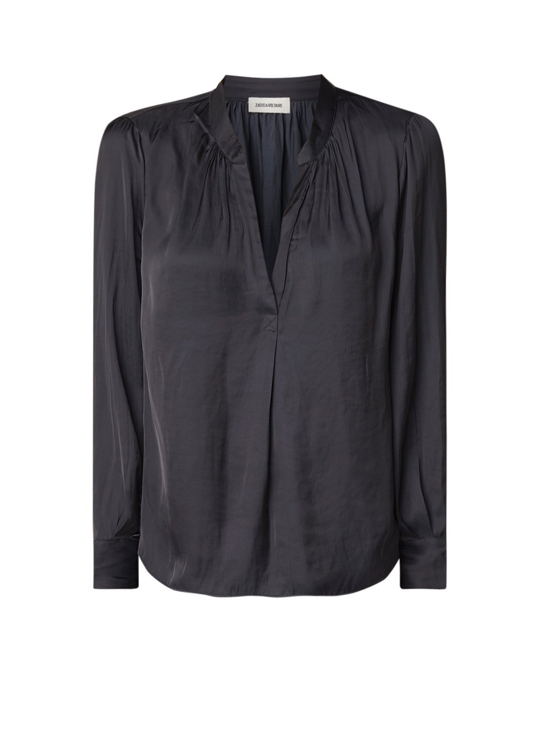 Zadig & Voltaire Tink blouse van satijn met V-hals