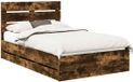 vidaXL Bedframe met lade Rook Eiken 120 x 190 cm Ingenieurshout