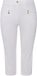 Ulla Popken - Dames - 7/8-Broek Mony kuitlang ritszakken stretch - Sneeuwwit - Maat 48
