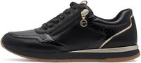 Tamaris Dames Sneaker 1-23613-46 098 Zwart Leer Maat 40 EU