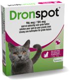 Dronspot Spot On Ontwormingsmiddel voor grote katten (5-8 kg) 2 pipetten