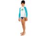 RASH Cressi Rash Guard UV-werende Lange Mouwen T-shirt Blauw 6-7 Jaar Jongens
