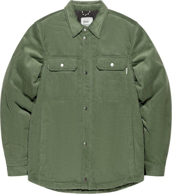 Vintage Industries STEVEN PADDED SHIRT/ JACKET Heren Longsleeve - groen - S