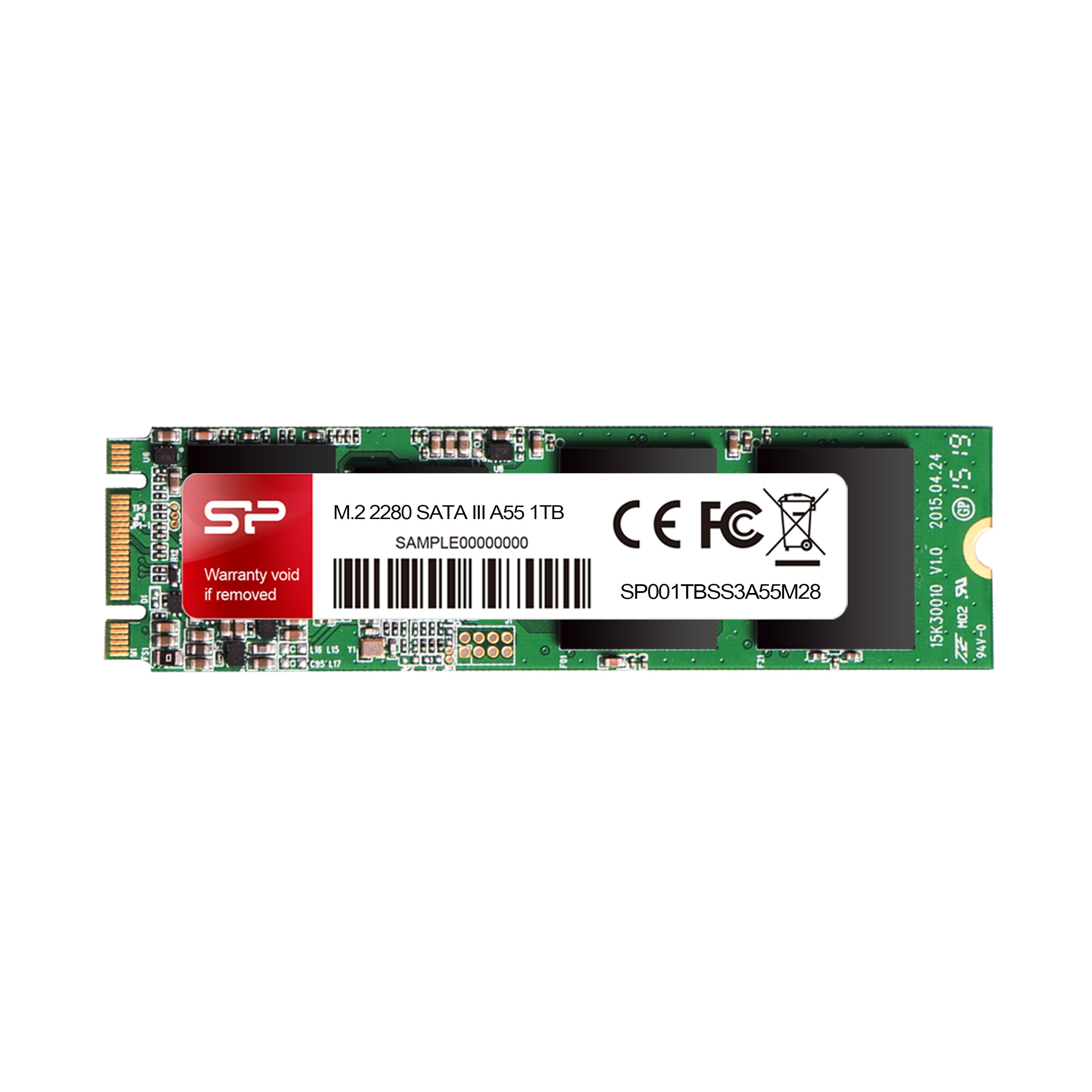 Silicon Power 512GB M.2 SATA III SSD - SP512GBSS3A55M28