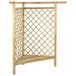 vidaXL Hoekpergola met bank - 166x81x174 cm - Grenenhout