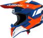 Airoh Wraaap Vision Motocrosshelm - Wit/blauw/oranje - Maat M