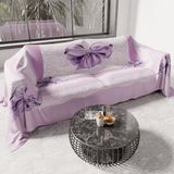 PETTI Artigiani Italiani - Sprei voor Frans bed, lente, zomer, lichte deken, Frans bed, lila, gemaakt in Italië