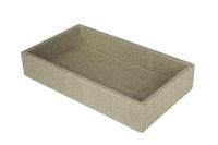 SIGNATURE HOME COLLECTION Klein dienblad met rand, kunstleer, groen