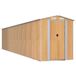 vidaXL Tuinschuur 192x938x223 cm Gegalvaniseerd Staal Lichtbruin