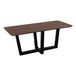 QUVIO Eettafel Sofia - Rechthoekig - W-Poot - FSC®-gecertificeerd mangohout - 180x90 cm - Bruin