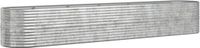 vidaXL Plantenbak - 440x80x68 cm - Gegalvaniseerd Staal - Zilverkleurig