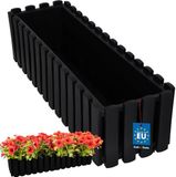 KOTARBAU® Balkonbak, Bloembak voor Balkon, Kunststof Balkonbak, 58 x 18 x 16 cm, Antraciet