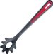 Merkloos Westmark Spaghettilepel/pastaleper, hittebestendig tot 270 °C, PPA, lengte: 30,5 cm, Gallant Plus, zwart/rood