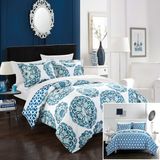 Icecat Ensemble de housse de couette en microfibre 2 pièces, bleu, twin (66x90 pouces)