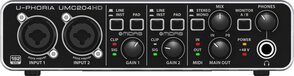 Behringer UMC204HD - 24-Bit/192kHz USB audio interface - Midas Pre Amps