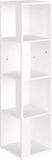 vidaXL Hoekkast - 33x33x132 cm - bewerkt hout - wit