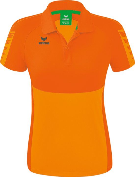 Erima Six Wings Polo Dames - New Orange - Maat 38