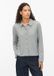 s.Oliver Chemisier en jersey grafiet Manches courtes Uni Extra court Coupe ajustée Polyester Femme 36