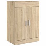 vidaXL Badkamer Onder Wasbak Kast Sonoma Eiken 56 x 37,5 x 81 cm