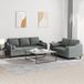 Maison Exclusive ensemble de canapé 2 pièces avec coussins, gris foncé, tissu