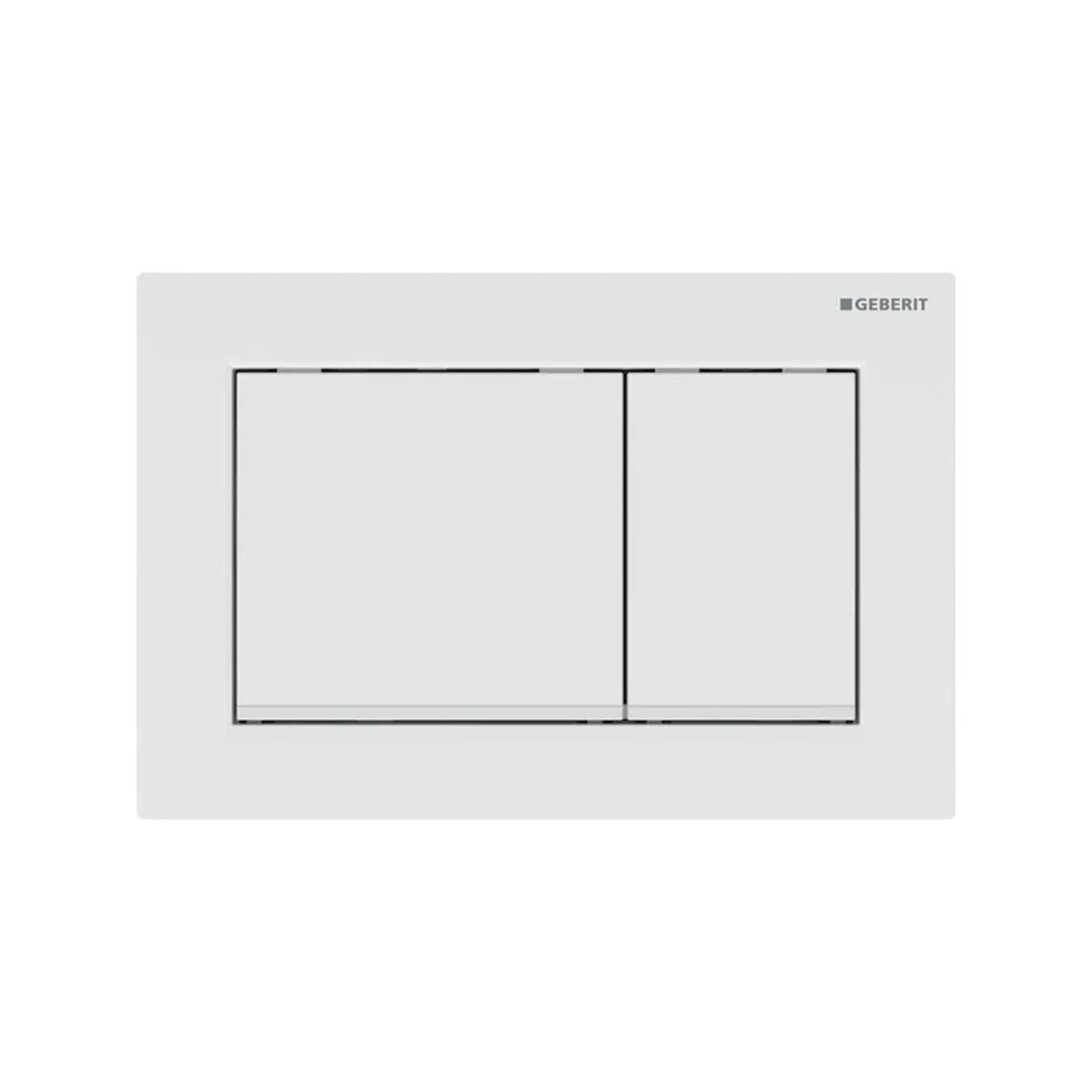 Geberit Omega 30 - Drukplaat - 2-toets - Mat Wit - Wit