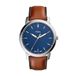 Fossil Minimalist Watch for Men, Quartz Movement with Stainless steel or Leather strap Bruin en Zilvertint SET Zwart Blauw en Bruin