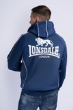 Lonsdale Trainingsjack Achavanich met Capuchon voor Heren, Normale Pasvorm, Katoen, Dark Navy/White, XXL