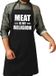 Bellatio Decorations Meat is my religion barbecue schort / keukenschort zwart voor heren