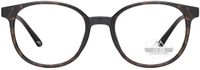Montana Eyewear MRC2A leesbril met clip-on zonnebril +2.50 - Rond montuur - Bruin tortoise