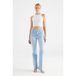 Cup of Joe Denim high waist straight leg jeans light blue denim