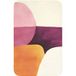 Tapis de toilette formes abstraites colorées 50x80 cm