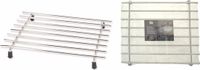 Excellent Houseware Pannenonderzetter - 4 stuks - RVS - 24 x 19 cm - Antislip