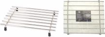 Excellent Houseware Pannenonderzetter - 4 stuks - RVS - 24 x 19 cm - Antislip
